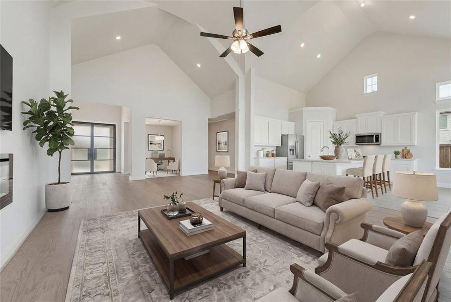 Furnished interior view inside a new home in Breezy Hill, Rockwall (Image 7).