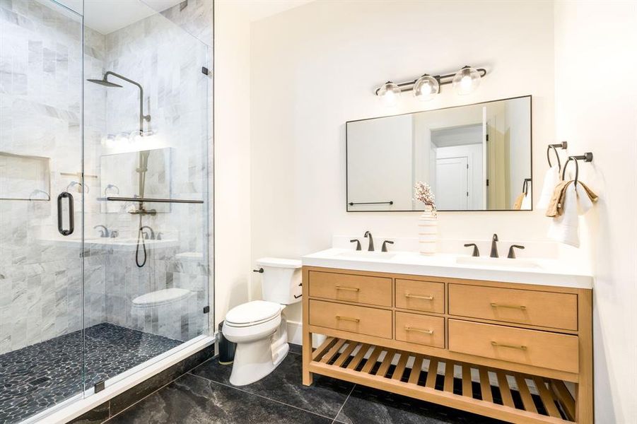 Furnished interior view inside a new home in , Dallas (Image 31).