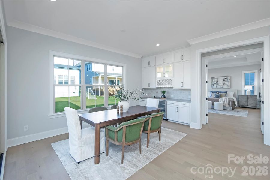 Furnished interior view inside a new home in Heritage at Marvin, Marvin (Image 31).