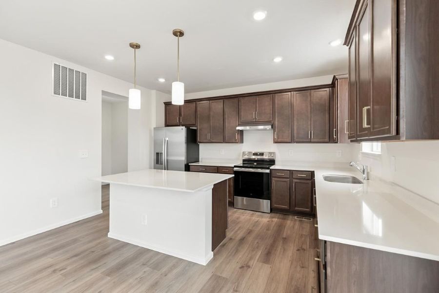 Furnished interior view inside a new home in Bennett Crossing Reserve, Bennett (Image 4).