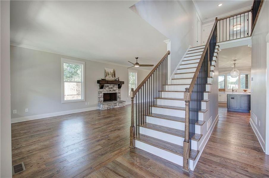 Furnished interior view inside a new home in , Euharlee (Image 5).