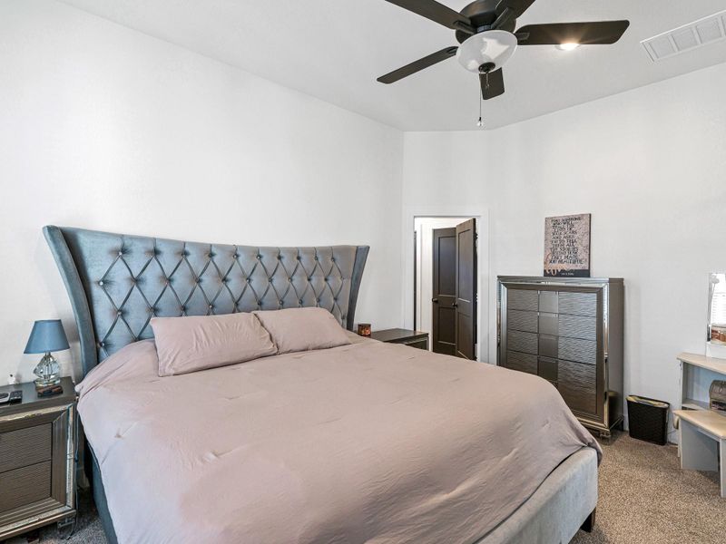 Furnished interior view inside a new home in Bridgeland, Cypress (Image 17). Furnished interior view inside a new home in Bridgeland, Cypress (Image 17).