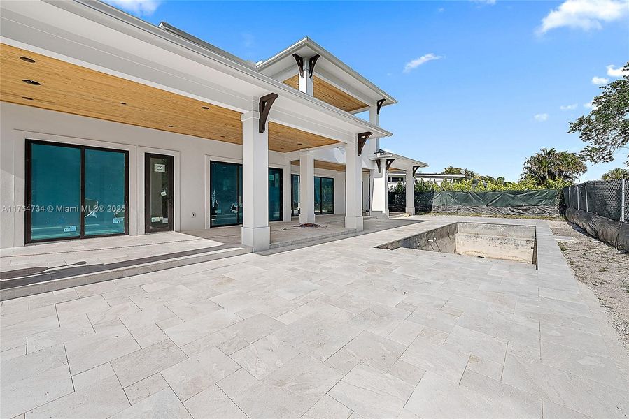 Large outdoor pool area