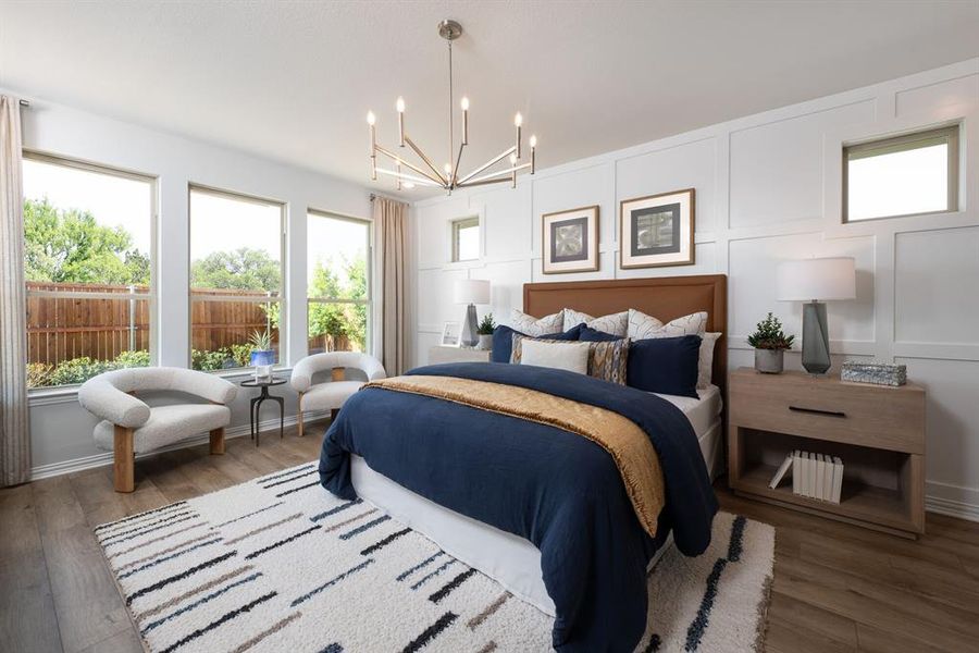 Furnished interior view inside a new home in Villages of Hurricane Creek, Anna (Image 6).