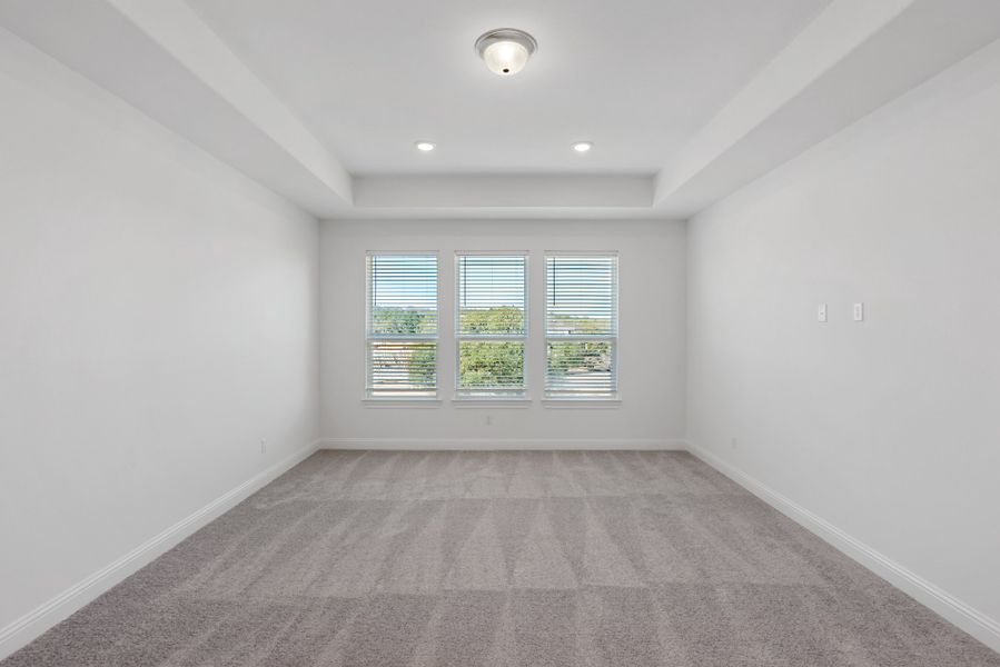Representative unfurnished interior of a home built from the Hasley by Ashton Woods in The Estates at La Cima, San Marcos (Image 24).