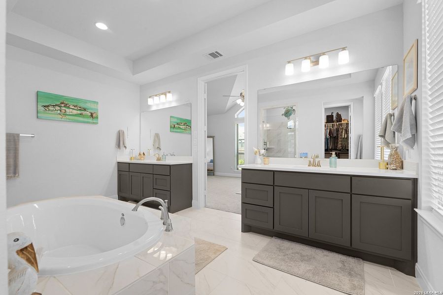 Furnished interior view inside a new home in Meadows of Mill Creek, Seguin (Image 30).