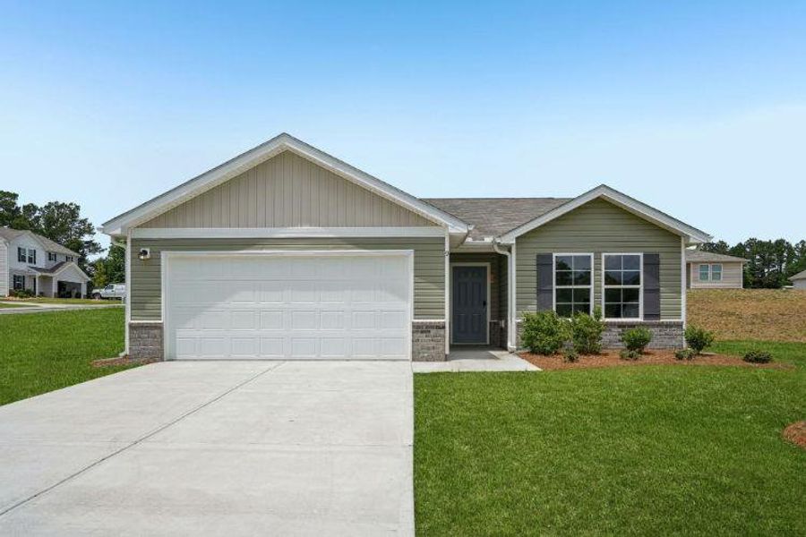 Front exterior of a new home in Urban's Place, Chatsworth, GA, highlighting curb appeal (Image 1). Front exterior of a new home in Urban's Place, Chatsworth, GA, highlighting curb appeal (Image 1).