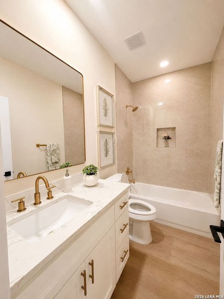 Furnished interior view inside a new home in , San Antonio (Image 12).