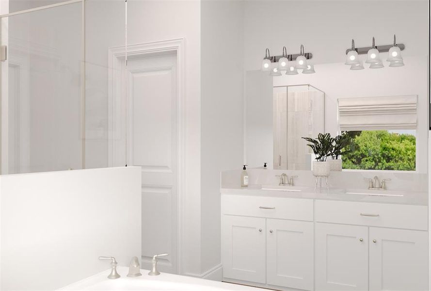 Beazer Homes Saratoga Sage Floorplan. This is not a photo of the actual home, but is a photo of the Sage floorplan.