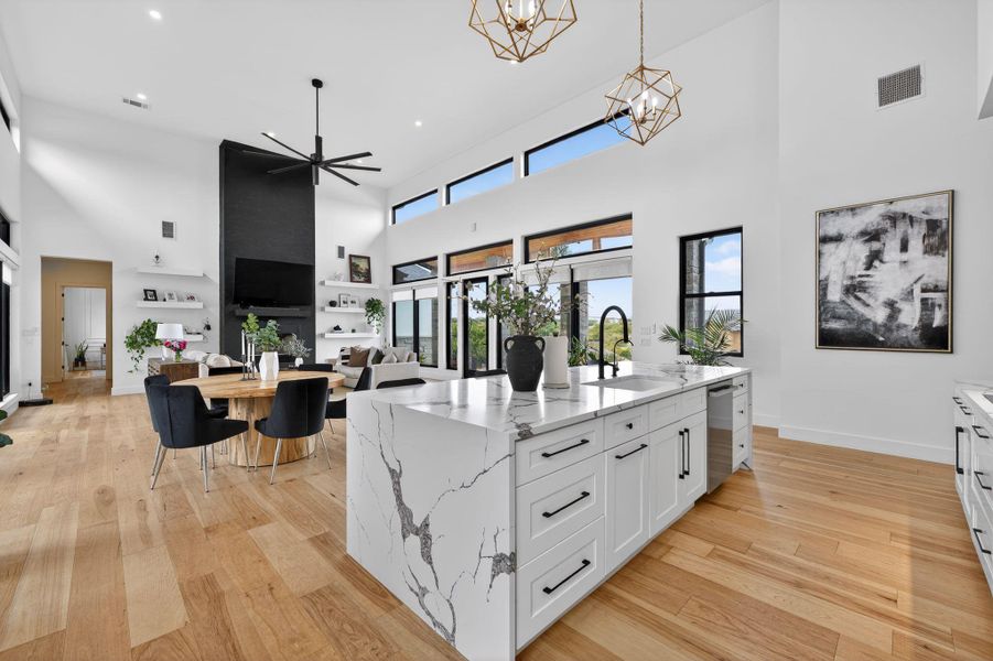 Furnished interior view inside a new home in , Spicewood (Image 17).