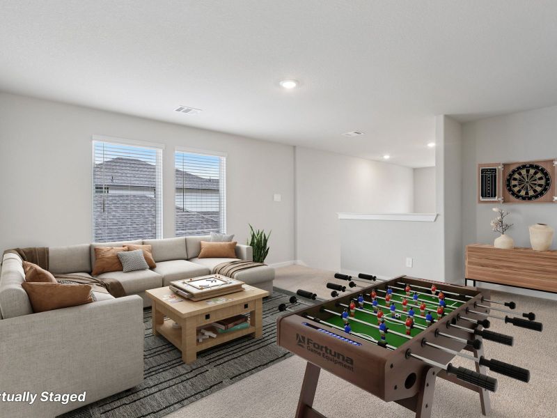 Furnished interior view inside a new home in Riviera Pines - Traditional Series, Huffman (Image 9).