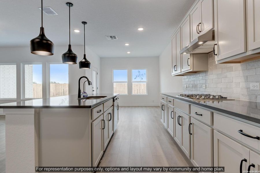 Furnished interior view inside a new home in Cordova Trails, Seguin (Image 8).