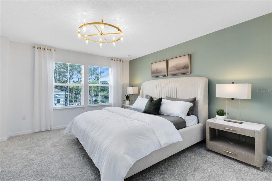 Furnished interior view inside a new home in The Cove at Nona Sound, Orlando (Image 29). Furnished interior view inside a new home in The Cove at Nona Sound, Orlando (Image 29).