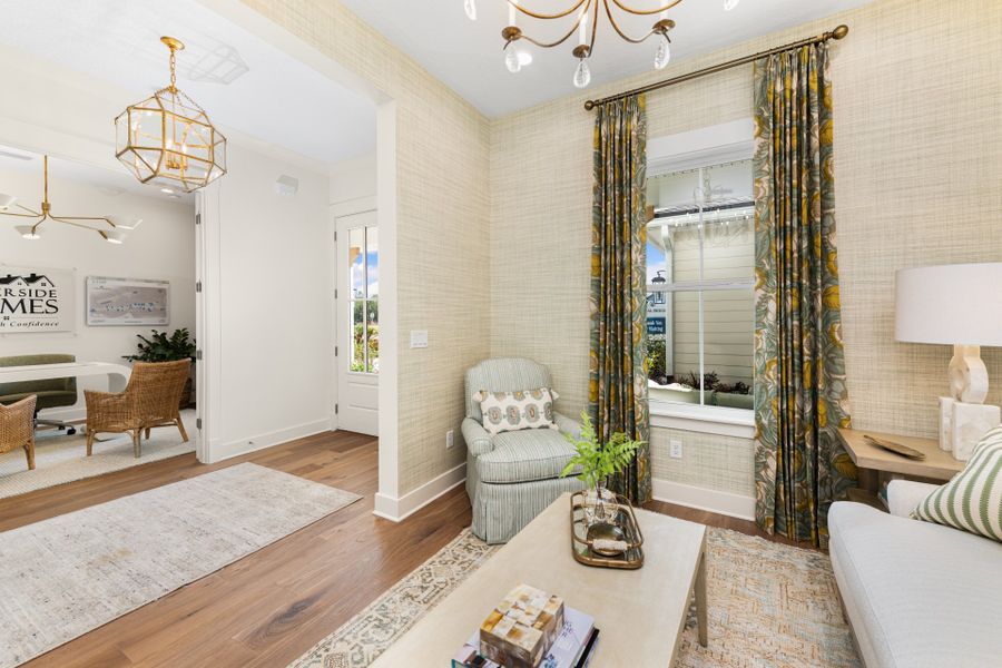 Representative furnished interior of a home built from the Seaside by Riverside Homes in Hidden Creek at SilverLeaf, St. Augustine (Image 10). Representative furnished interior of a home built from the Seaside by Riverside Homes in Hidden Creek at SilverLeaf, St. Augustine (Image 10).