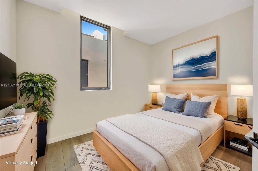Furnished interior view inside a new home in , Miami (Image 11).