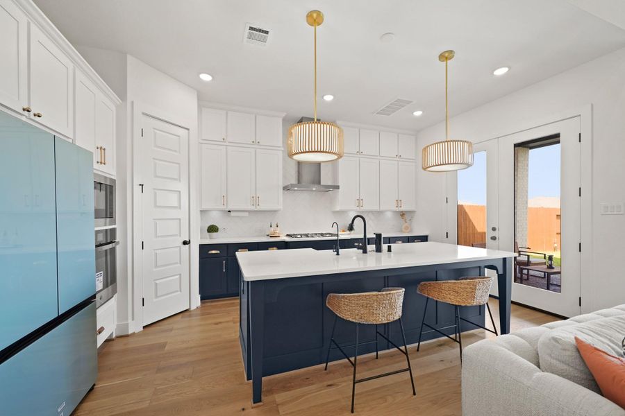 Furnished interior view inside a new home in Sienna, Missouri City (Image 7). Furnished interior view inside a new home in Sienna, Missouri City (Image 7).