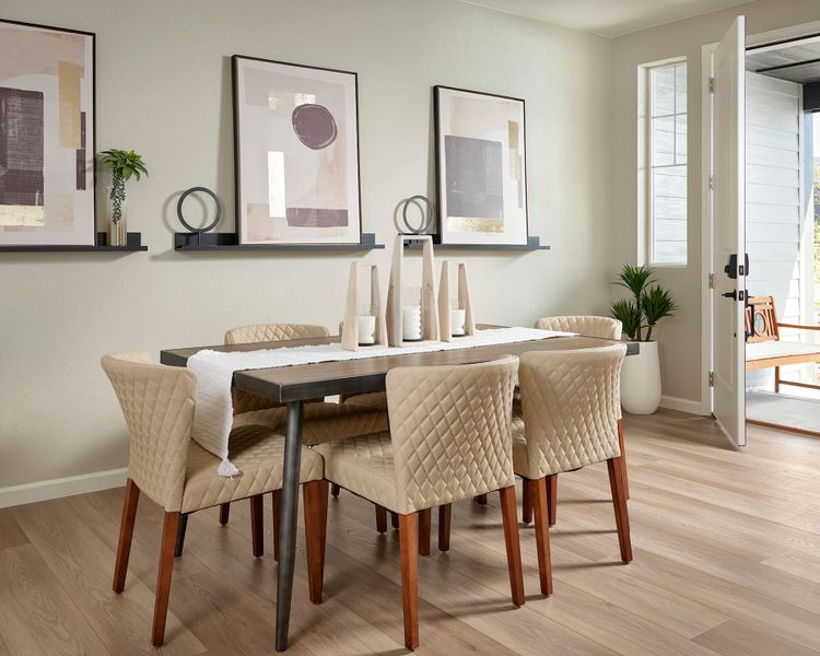 Representative furnished interior of a home built from the 1 by Tri Pointe Homes in Sugar Mill Village, Longmont (Image 8).