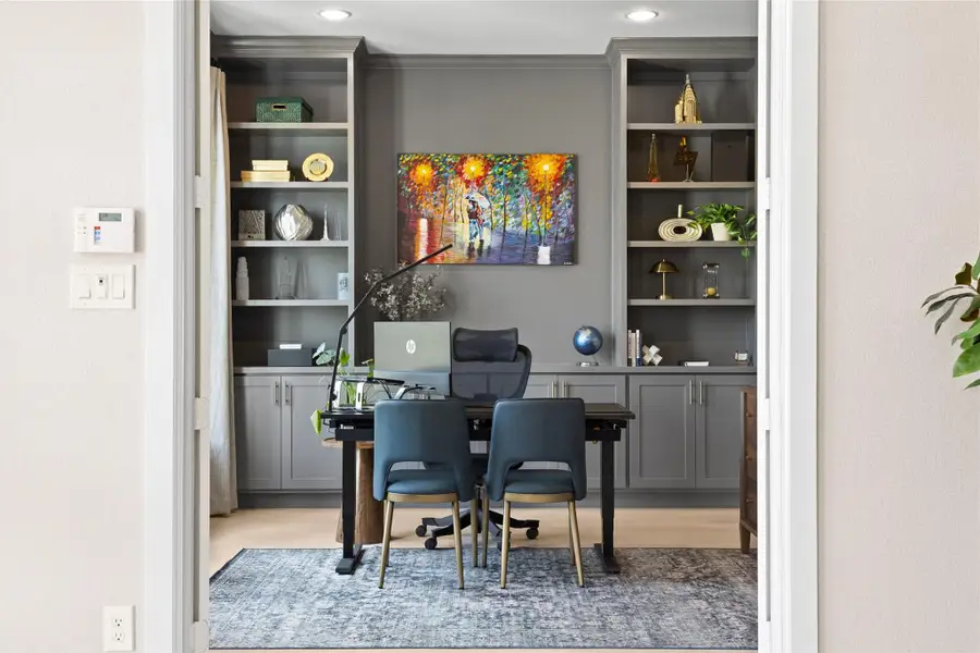 Furnished interior view inside a new home in Bridgeland, Cypress (Image 9).