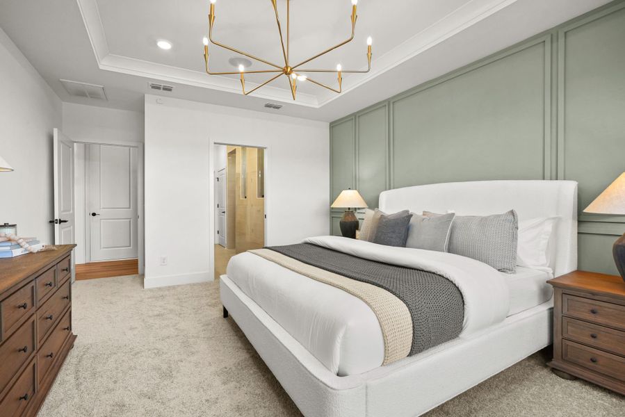 Representative furnished interior of a home built from the Palmary by Del Webb in Del Webb Carolina Ridge, Midland (Image 9).