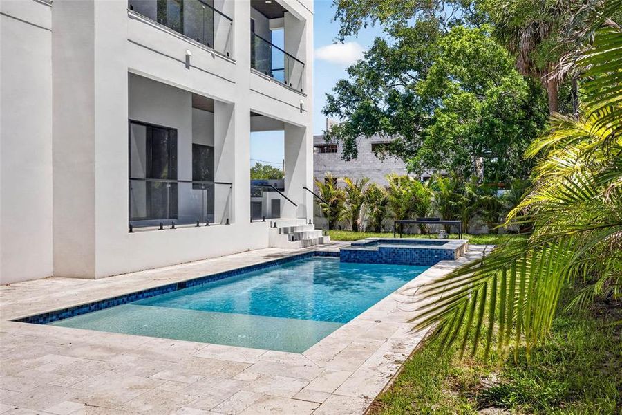 Exterior details and patio area of a home in , Tampa (Image 28).