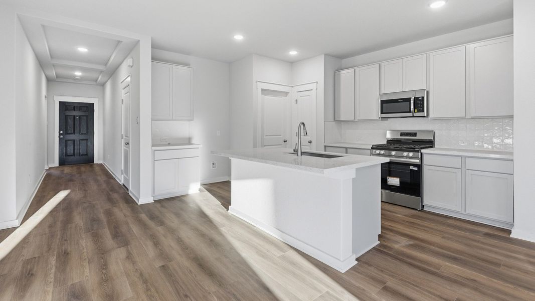Furnished interior view inside a new home in Opal Ranch, Kyle (Image 9).
