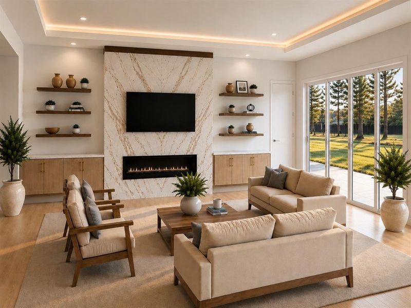 Furnished interior view inside a new home in , Orlando (Image 5).