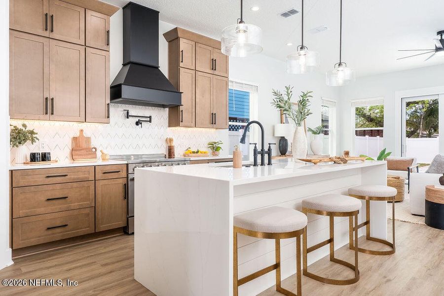 Furnished interior view inside a new home in , Jacksonville Beach (Image 11). Furnished interior view inside a new home in , Jacksonville Beach (Image 11).