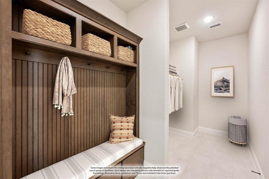 Furnished interior view inside a new home in The Retreat at North Grove 60, Waxahachie (Image 11).