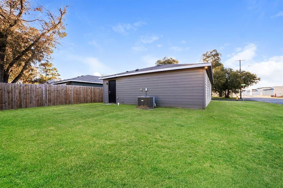 Exterior details and patio area of a home in , Waco (Image 2). Exterior details and patio area of a home in , Waco (Image 2).