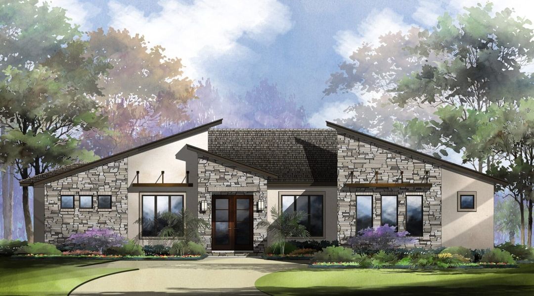 Santa Fe Elevation D | Sitterle Homes Santa Fe Elevation D | Sitterle Homes