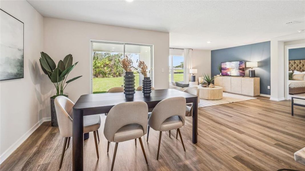 Furnished interior view inside a new home in Bella Lago, Parrish (Image 10). Furnished interior view inside a new home in Bella Lago, Parrish (Image 10).