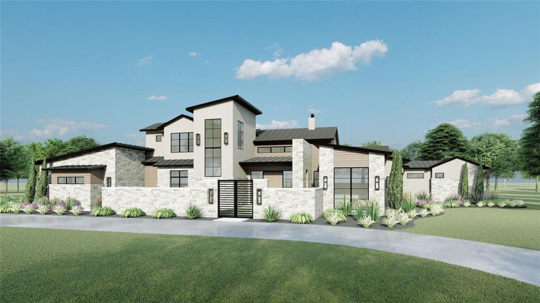 Front exterior of a new home in , Argyle, TX, highlighting curb appeal (Image 15).