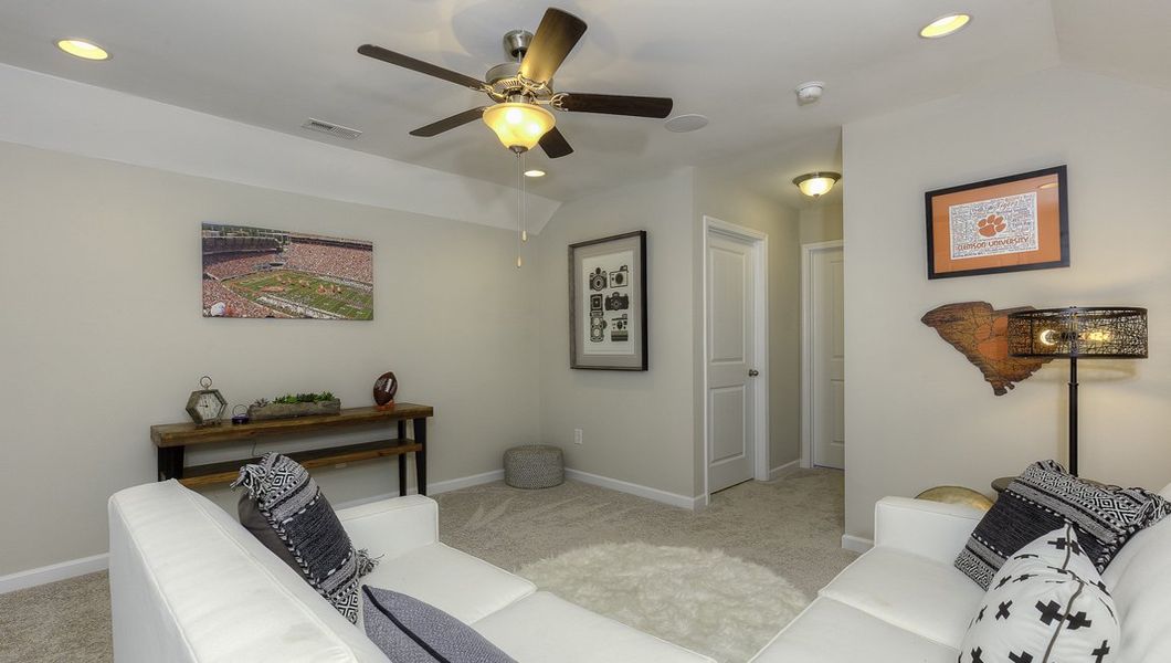 Furnished interior view inside a new home in Reserve at Tap Root Farms, Fletcher (Image 29). Furnished interior view inside a new home in Reserve at Tap Root Farms, Fletcher (Image 29).
