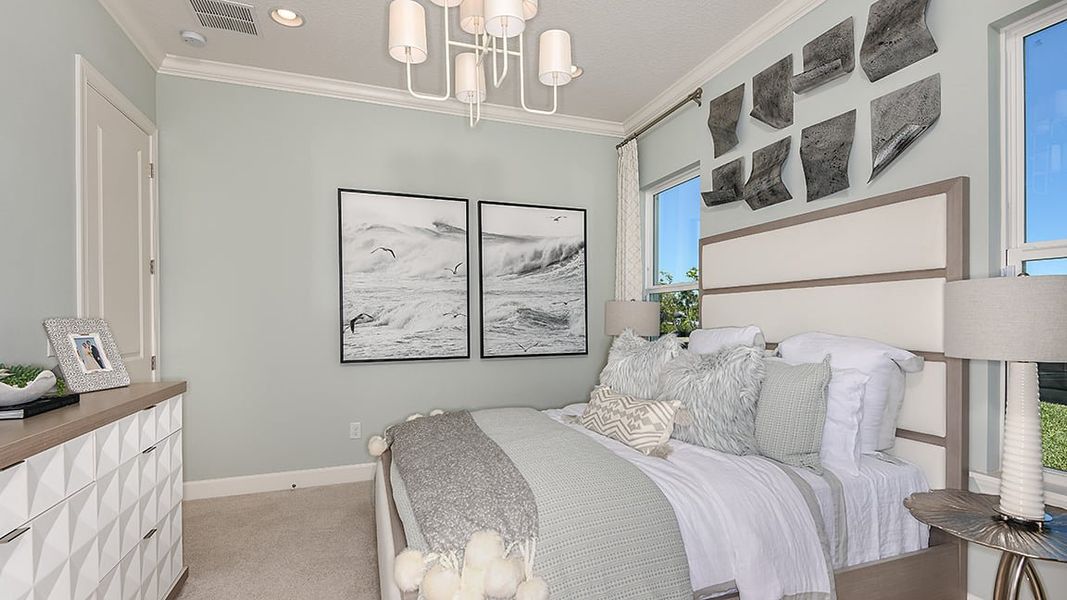 Representative furnished interior of a home built from the Humboldt by Taylor Morrison in Victoria Lakes, Odessa (Image 9).