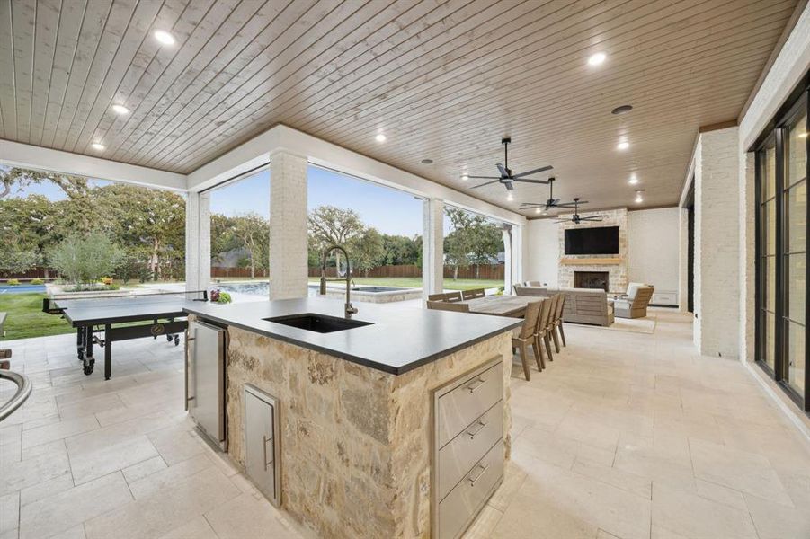 Exterior details and patio area of a home in , Colleyville (Image 4). Exterior details and patio area of a home in , Colleyville (Image 4).