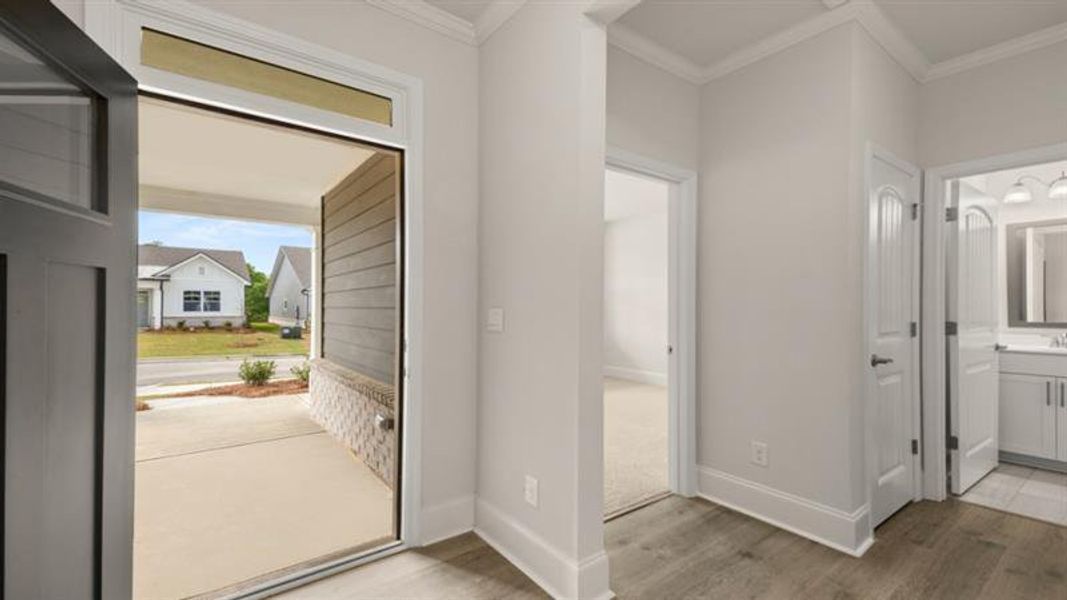 Spacious, unfurnished interior of a new home in Hamptons at Riverwood North, Dallas (Image 56).