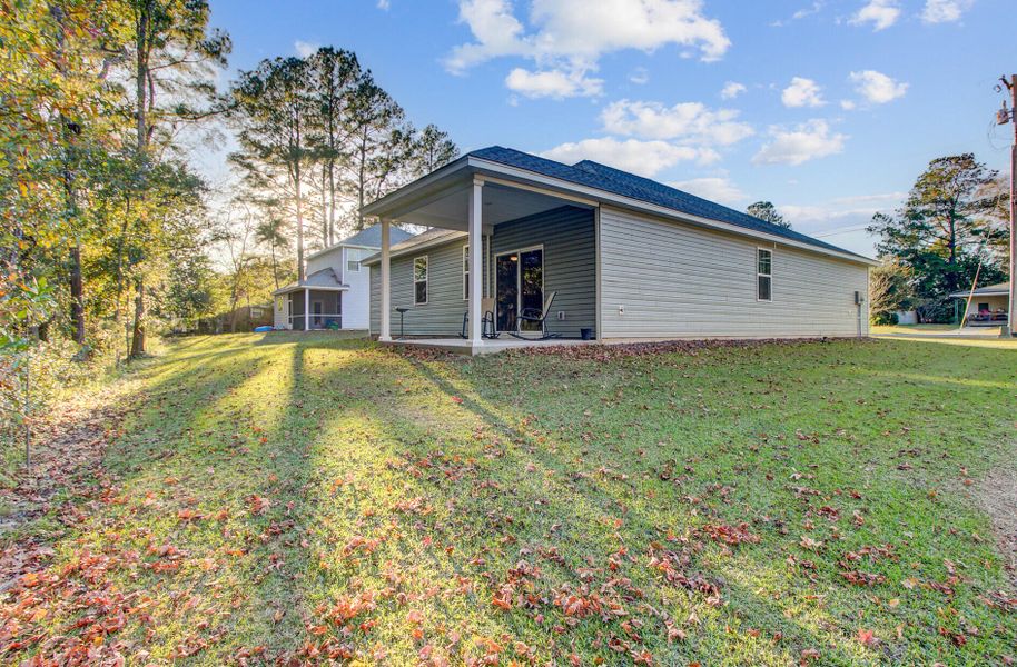 Exterior details and patio area of a home in , St. Stephen (Image 3).