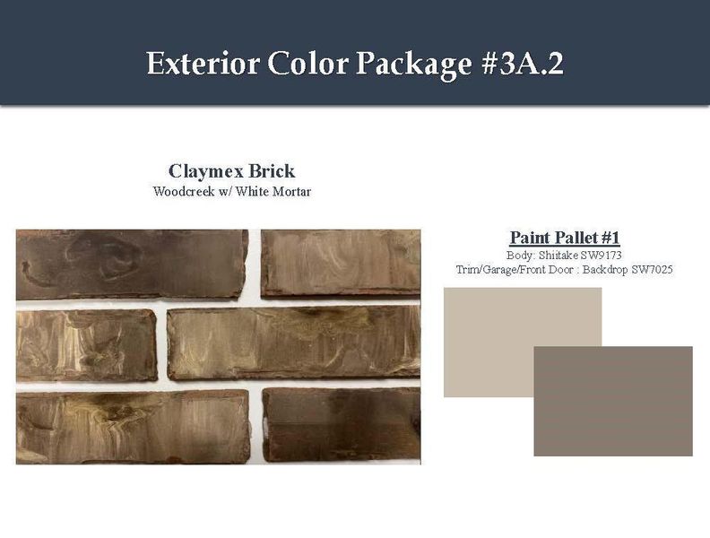 Sample of building materials used in homes in Windrose Green, Angleton (Image 5).