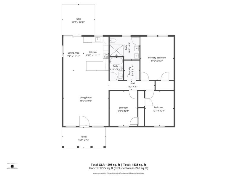2D floor plan layout of this home in , Cherryville, NC (Image 3).