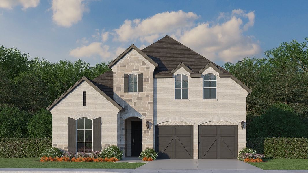 Plan 1195 Elevation C w/ Stone