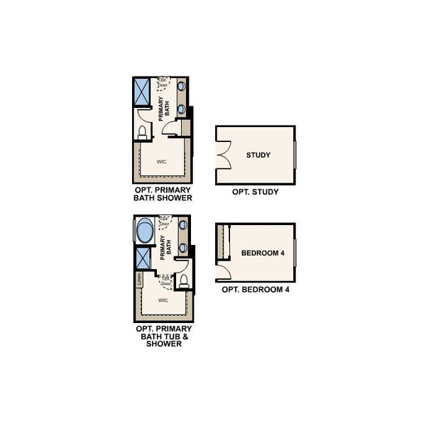 2D floor plan layout for the 6 by Century Communities in Village at Sundance, Buckeye, AZ (Image 4).