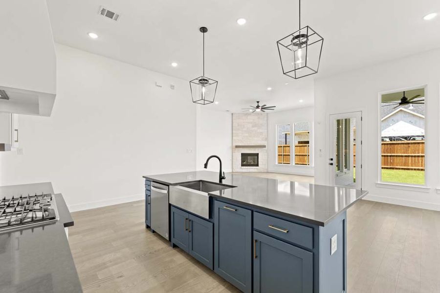 Representative furnished interior of a home built from the 5022 by Tradition Homes in Lakewood at Brookhollow – 60′ Lots, Prosper (Image 12).