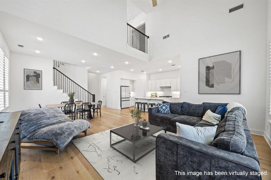 Furnished interior view inside a new home in Thompson Farms: 50ft. lots, Van Alstyne (Image 16).