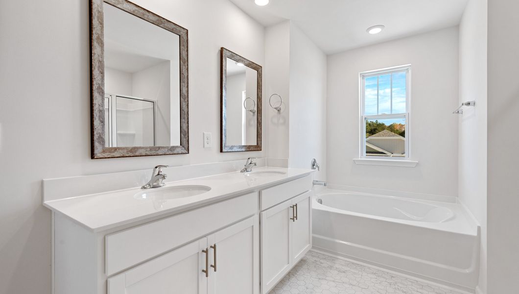 Furnished interior view inside a new home in Durbin Meadows Traditions, Fountain Inn (Image 15).
