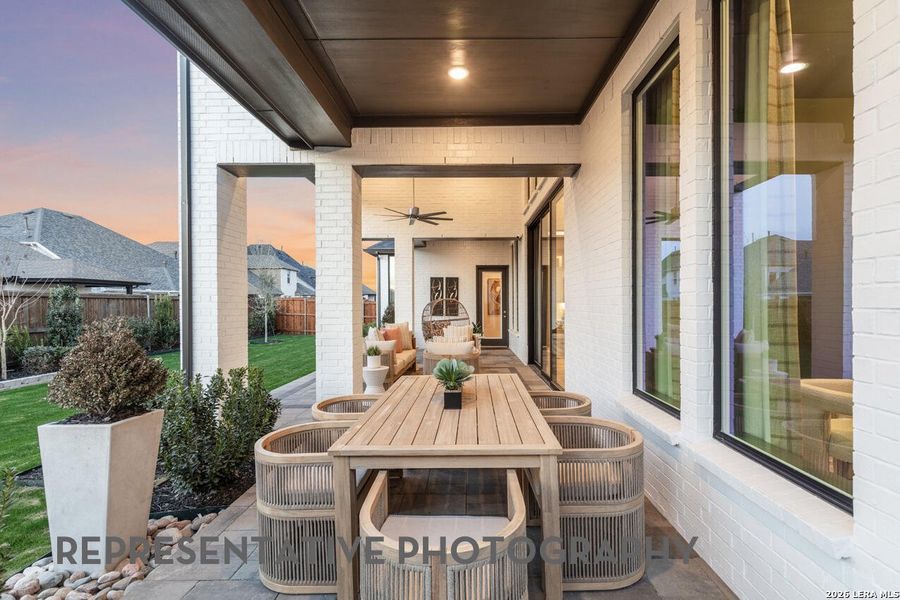 Exterior details and patio area of a home in Esperanza, Boerne (Image 3). Exterior details and patio area of a home in Esperanza, Boerne (Image 3).