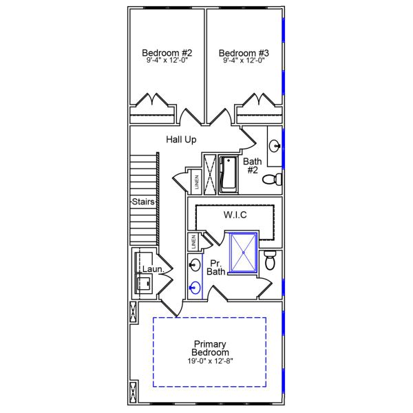 2D floor plan layout of this home in Nichols Landing, Charlotte, NC (Image 3). 2D floor plan layout of this home in Nichols Landing, Charlotte, NC (Image 3).