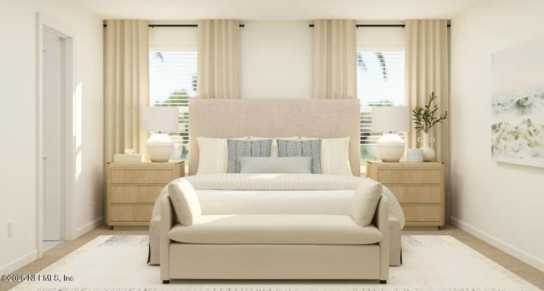 Furnished interior view inside a new home in Seaton Creek: Seaton Creek 50s, Jacksonville (Image 14). Furnished interior view inside a new home in Seaton Creek: Seaton Creek 50s, Jacksonville (Image 14).