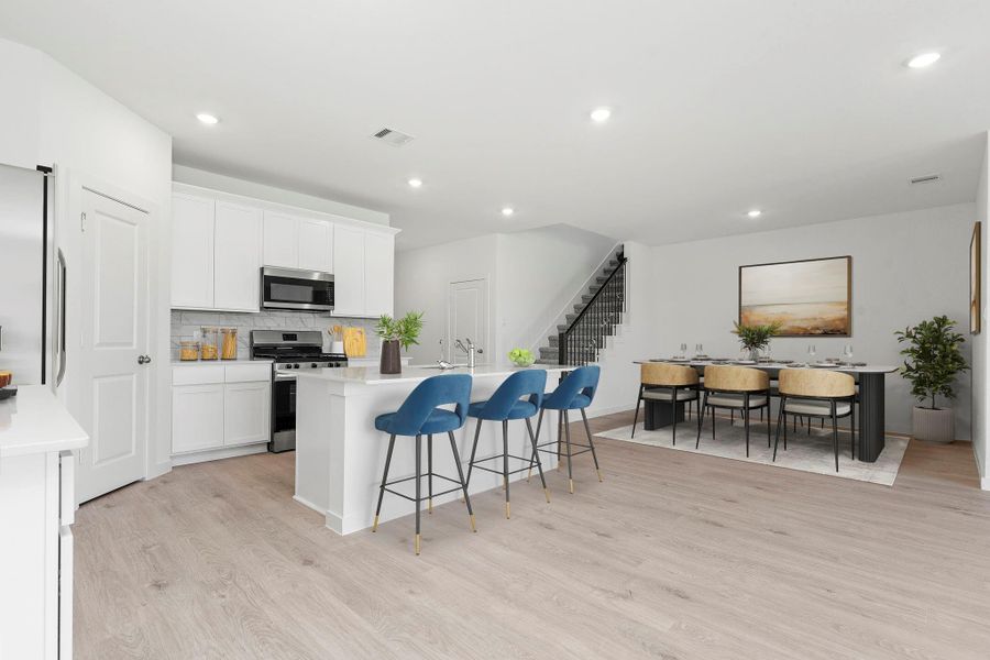 Furnished interior view inside a new home in Tamarron, Fulshear (Image 6).