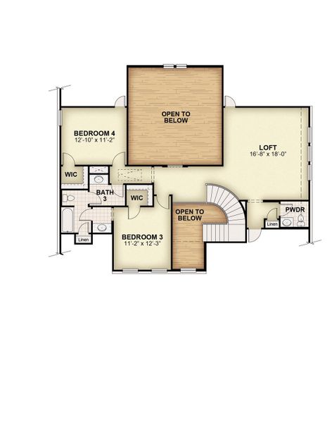 2D floor plan layout for the Louis - 70 ft Home Site by Rockwell Homes in Nelson Lake Estates, Rockwall, TX (Image 42). 2D floor plan layout for the Louis - 70 ft Home Site by Rockwell Homes in Nelson Lake Estates, Rockwall, TX (Image 42).