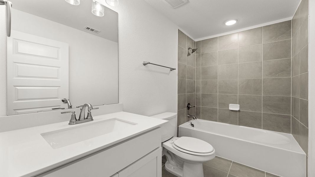 Furnished interior view inside a new home in Keeneland 50s, Aubrey (Image 14).